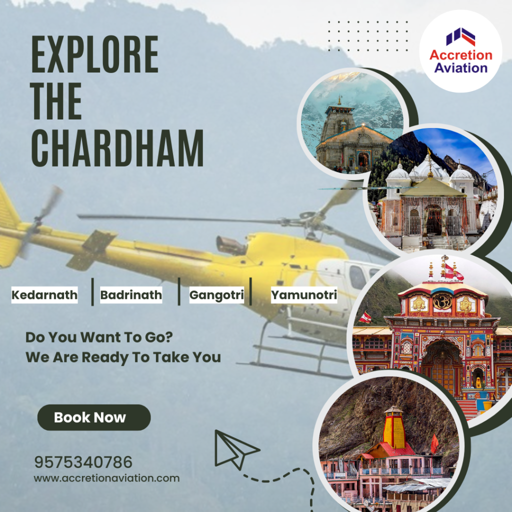 chardham yatra by helicopter- Accretion Aviation